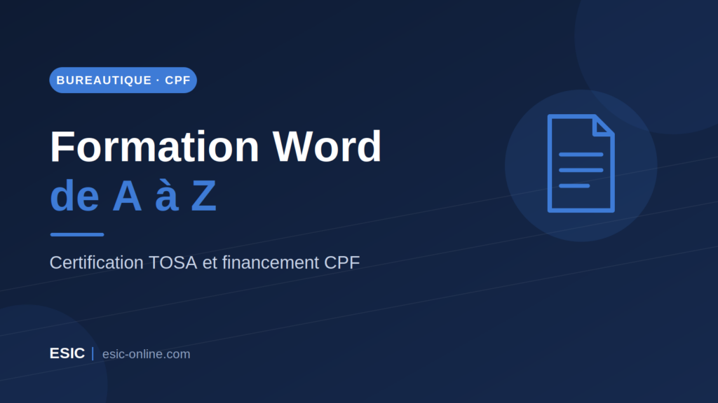 Formation Word CPF